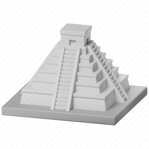 The chichen itza, mexico, maya, yucatan, monument, landmark, architecture 3D illustration - Download on Iconfinder