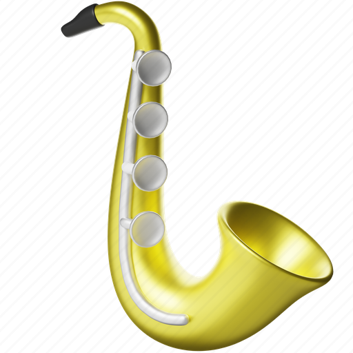 Saxophone, blow, jazz, sax, trumpet, music instrument, musical 3D illustration - Download on Iconfinder