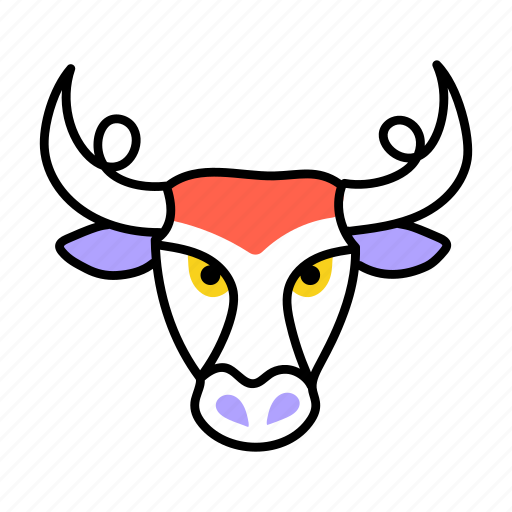 Bull head, buffalo head, animal head, bull face, bull animal icon - Download on Iconfinder