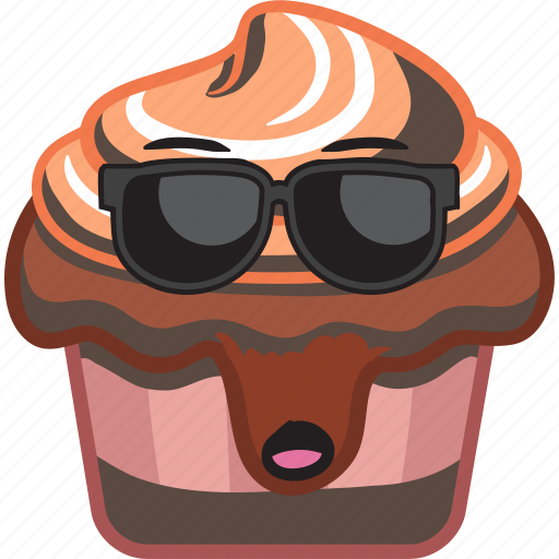 Cartoon, cupcake, dessert, emoji, smiley, sweet icon - Download on Iconfinder