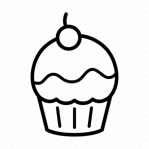 Cupcakes, cupcake, cake, cherry, sweet, iced, icing icon - Download on Iconfinder