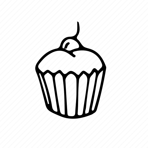Cherry, cupcake icon - Download on Iconfinder on Iconfinder
