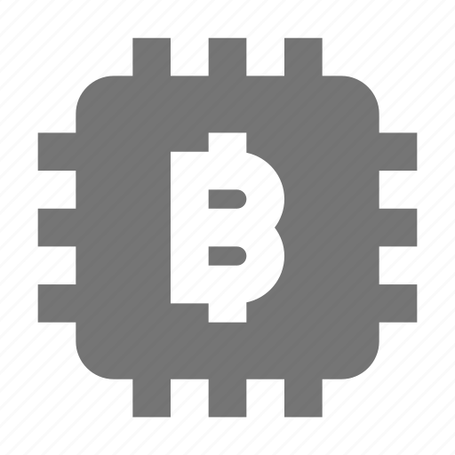 Bitcoin, computer chip icon - Download on Iconfinder