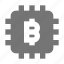 bitcoin, computer chip 