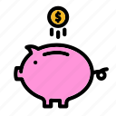 pig, bank, business, finance, currency, money, financial