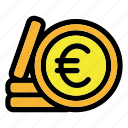 euro, coin, euro coin, money, currency
