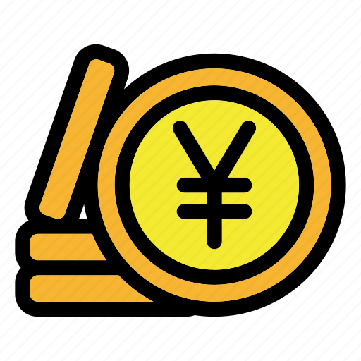 Yen, coin, yen coin, money, currency icon - Download on Iconfinder