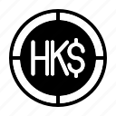 dolar, hong, kong, hkd, currency, essential, coin, ui, money