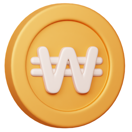 Currency, money, coins, finance, currency exchange, krw, won icon - Free download