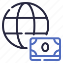 wealth, globe, internet, map, currency, dollar, global, finance, cash