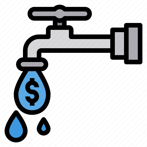 Business, commerce, faucet, money, profit icon - Download on Iconfinder