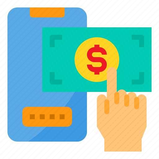 Hand, money, online, password, payment, smartphone icon - Download on Iconfinder