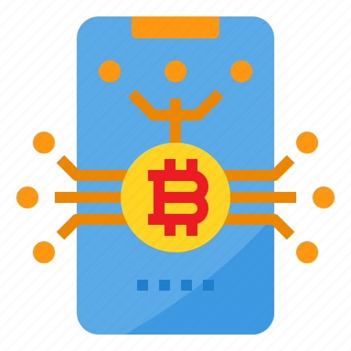 Bitcoin, cryptocurrency, currency, money, smartphone icon - Download on Iconfinder