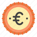 euro, currency, financial, coin, money