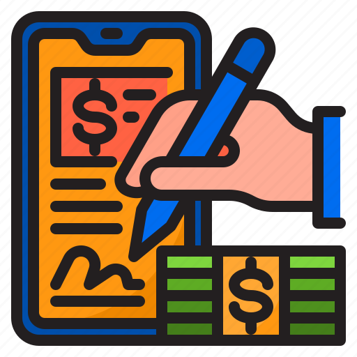 Finance, currency, money, financial, signature icon - Download on Iconfinder