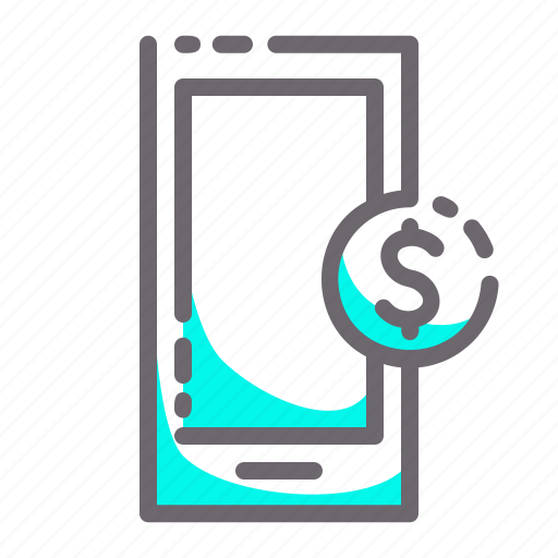 Phone, currency, coin, earning, income icon - Download on Iconfinder