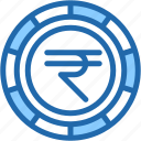 rupee, indian, currency, coin, money