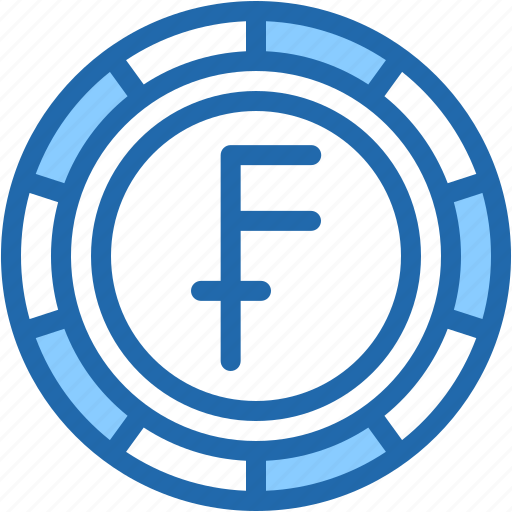 Franc, switzerland, currency, coin, money icon - Download on Iconfinder