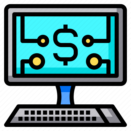 Computer, dollar, digital, network, currency icon - Download on Iconfinder