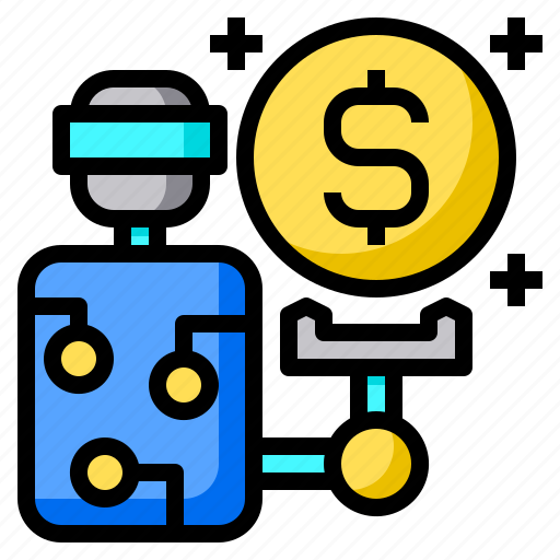 Consulting, robot, presentation, business, currency icon - Download on Iconfinder