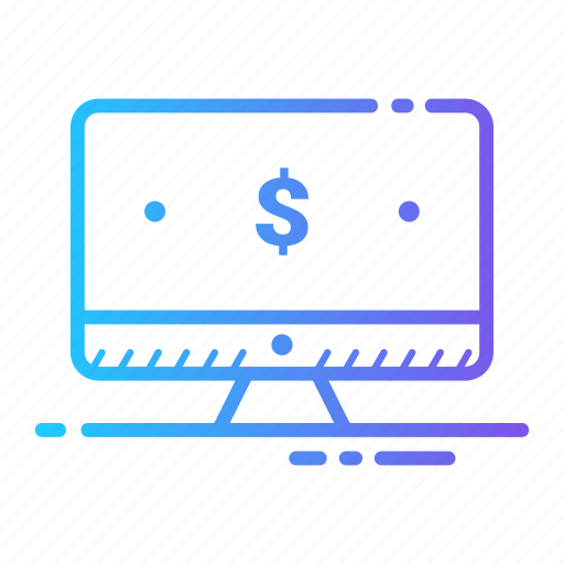 Computer, currency, dollar, money icon - Download on Iconfinder