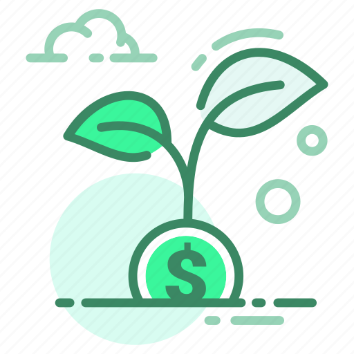 Currency, dollar, growth, money, plant icon - Download on Iconfinder