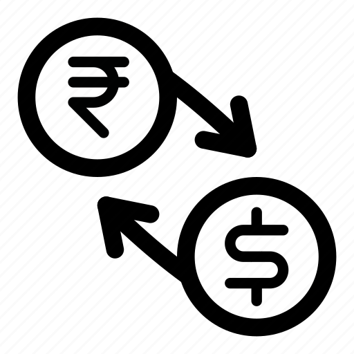 Currency, dollar, exchange, inr, money, rupee, usd icon - Download on Iconfinder