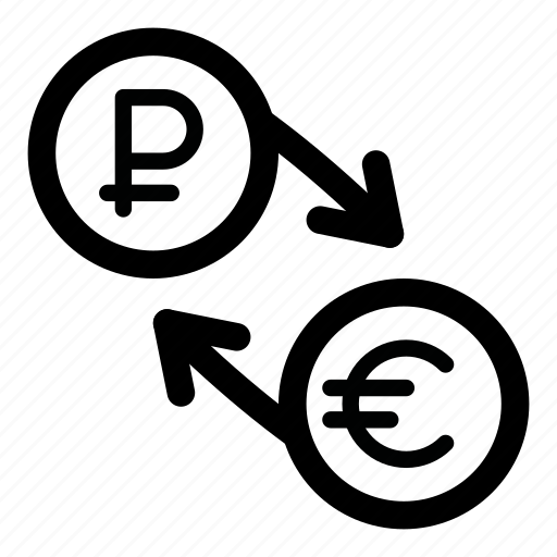 Currency, eur, euro, exchange, rouble, ruble, rur icon - Download on Iconfinder