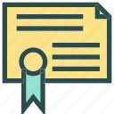 articles, certificate, list