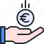 money, euro, payment, hand, finance 