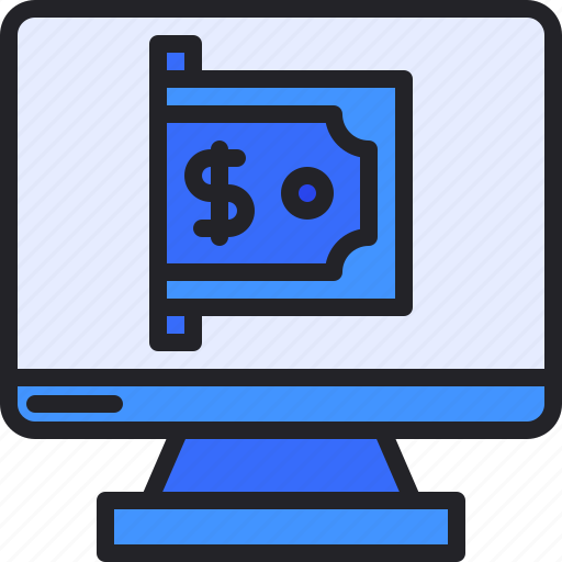 Monitor, transfer, money, payment, earning icon - Download on Iconfinder