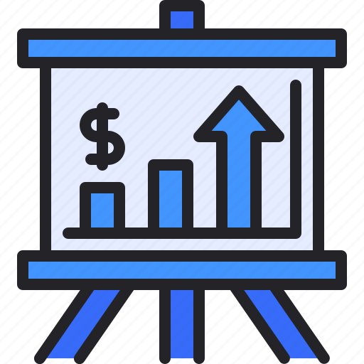 Presentation, business, finance, growth, profit icon - Download on Iconfinder