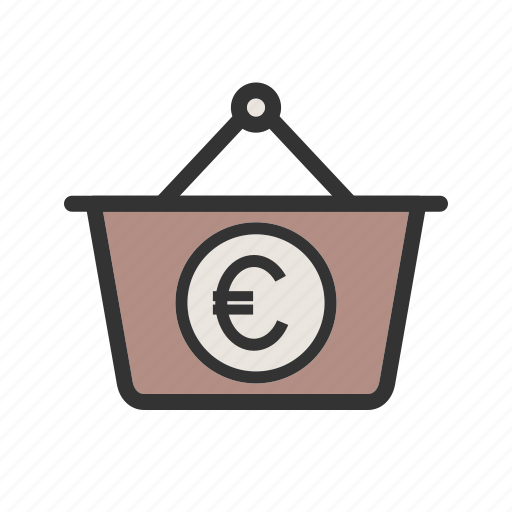 Basket, business, cash, currency, euro, money, wealth icon - Download on Iconfinder
