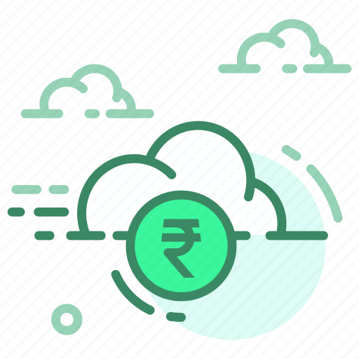 Cloud, currency, finance, money, rupee icon - Download on Iconfinder