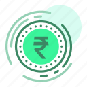 coin, currency, money, rupee