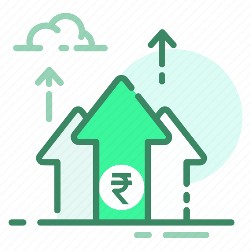 Currency, growth, money, rupee, top icon - Download on Iconfinder