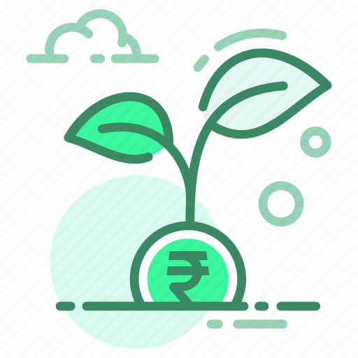 Currency, growth, money, plant, rupee icon - Download on Iconfinder