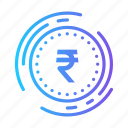 coin, currency, money, rupee