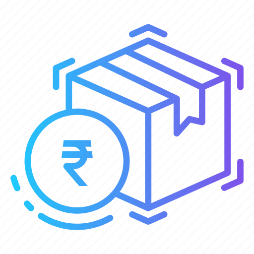 Box, currency, delivery, money, rupee icon - Download on Iconfinder