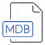extension, file, mdb, microsoft access database, format 