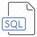 extension, file, sql, structured query language, format