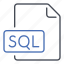 extension, file, sql, structured query language, format 