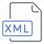 extensible markup language, extension, file, xml, format 
