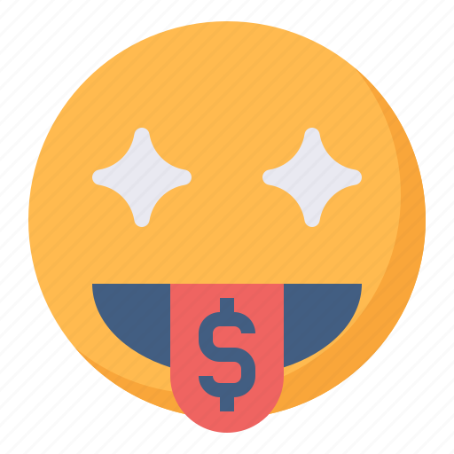 Blink, emoticon, face, rich, toung, wealthy icon - Download on Iconfinder
