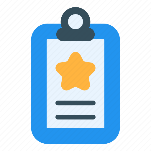 Document, star, file, format, extension, paper icon - Download on Iconfinder