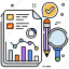 review, analysis, research, tool, magnifying, glass, papers, audit, record 
