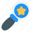 search, star, review, feedback, find, magnifier, zoom 