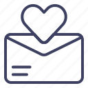 love, message, by, customer, heart, chat, mail