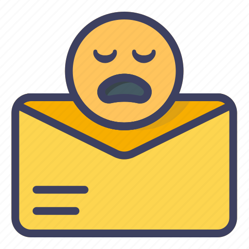 Sad, message, customer, review, chat, mail, email icon - Download on Iconfinder