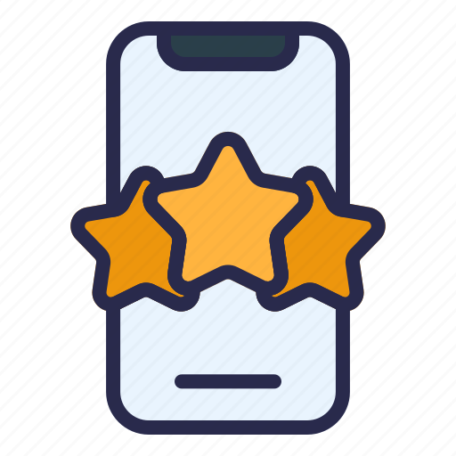 Star, review, mobile, phone, smartphone, device, favorite icon - Download on Iconfinder